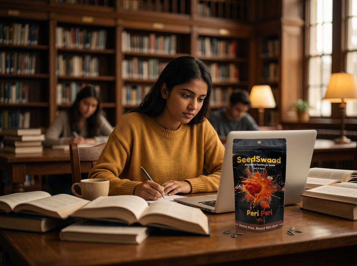 Library Grind — Seedswaad lifestyle moment